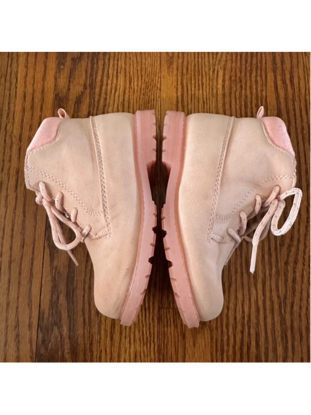 Girl OshKosh B'gosh Judi Boots 10M Pink Lace Up